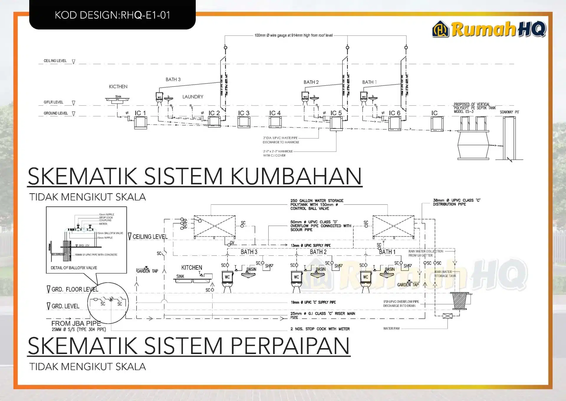 Rekabentuk Design Rumah RHQ E1 01 16