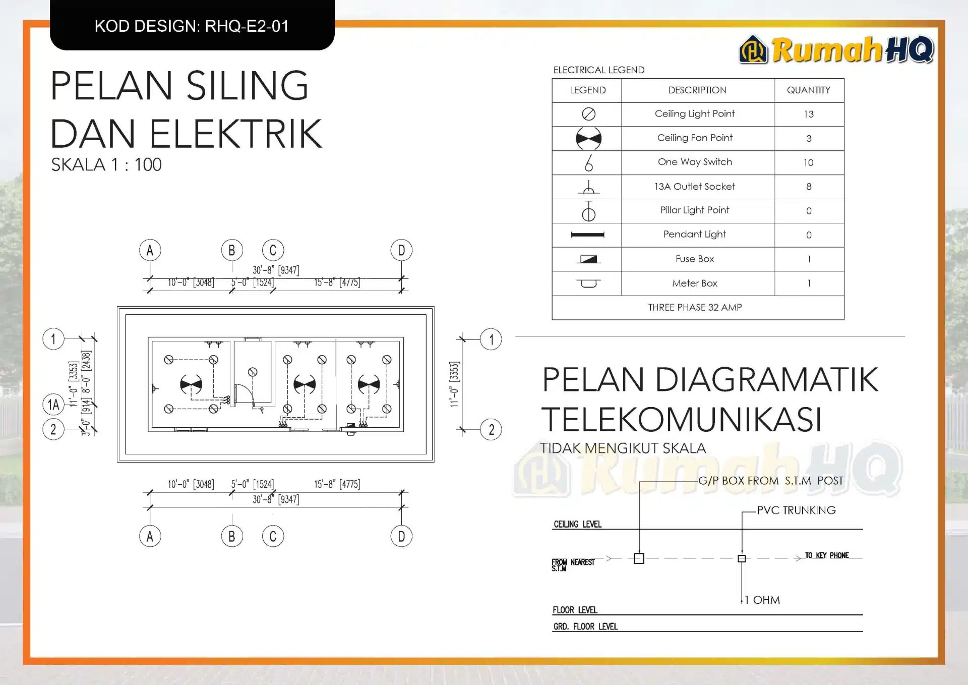 Rekabentuk Design Rumah RHQ E2 01 15